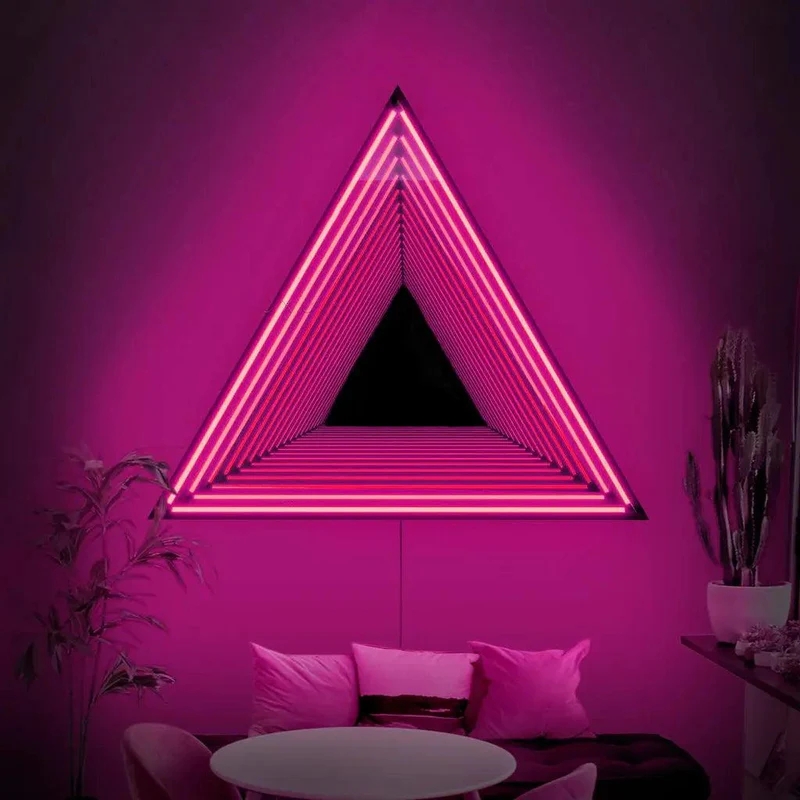 Wall Decorative Triangle Infinite Mirror(图7)