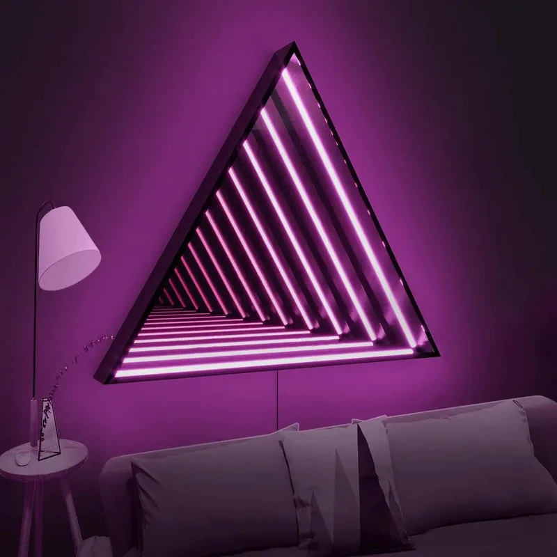 Wall Decorative Triangle Infinite Mirror(图5)