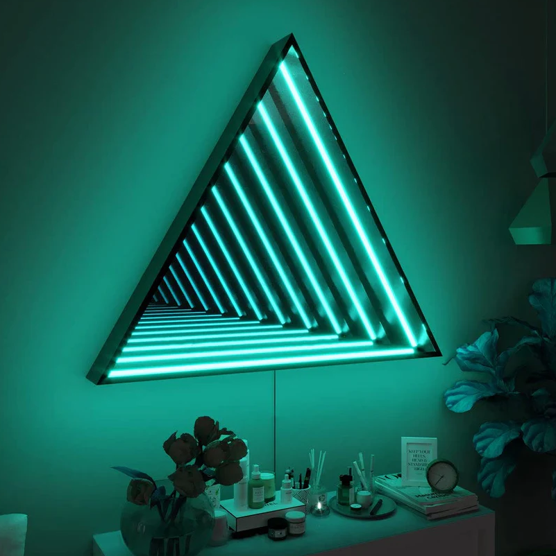 Wall Decorative Triangle Infinite Mirror(图3)