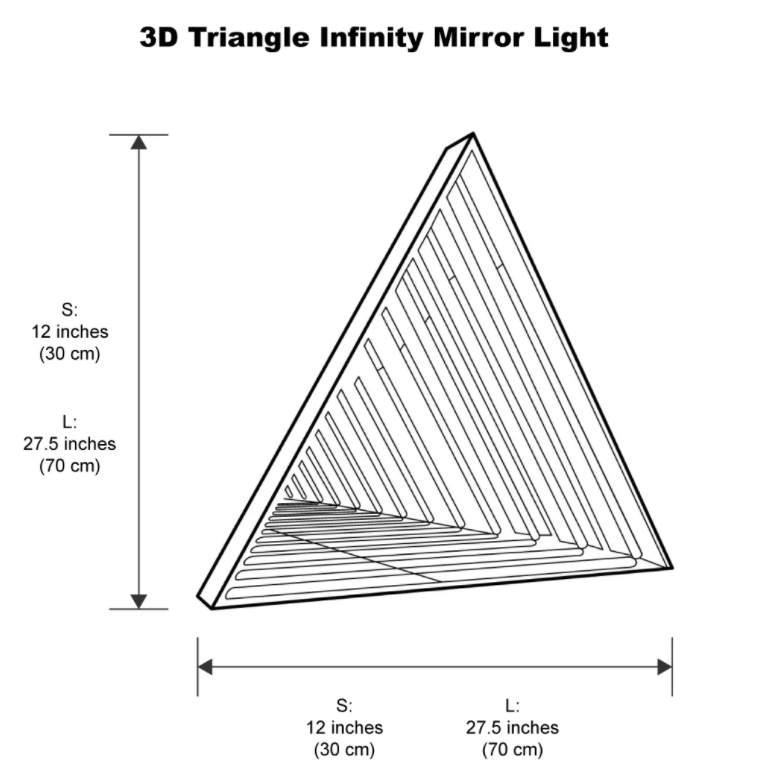 Wall Decorative Triangle Infinite Mirror(图10)