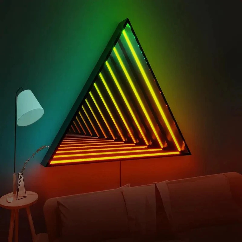 Wall Decorative Triangle Infinite Mirror(图4)