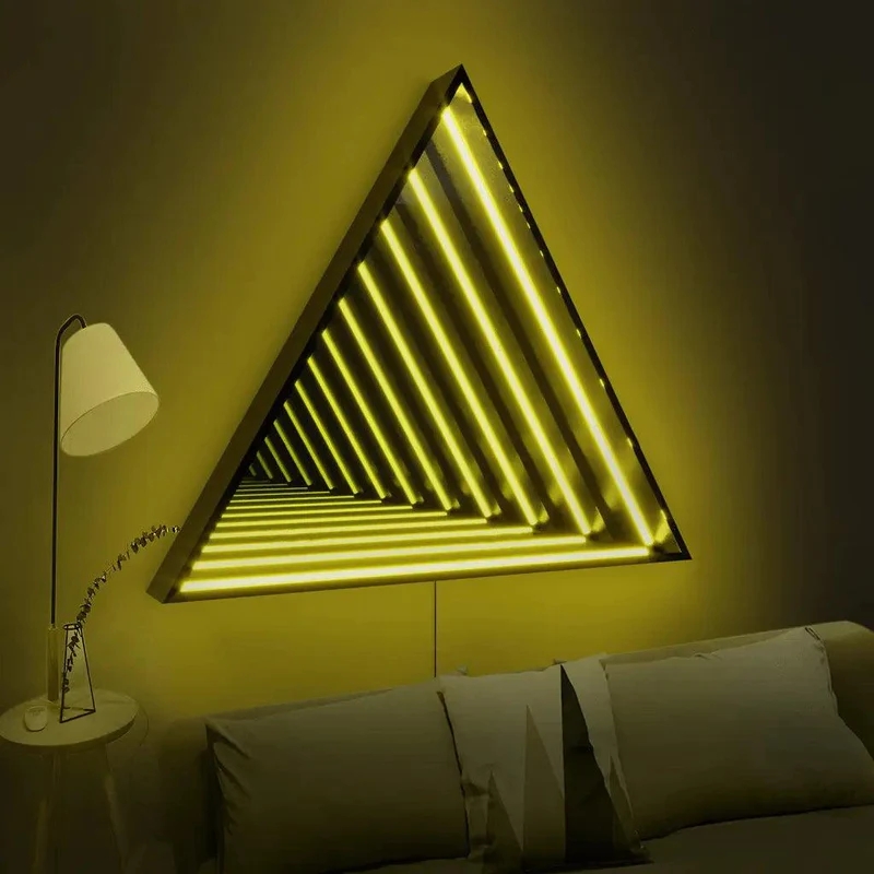 Wall Decorative Triangle Infinite Mirror(图8)