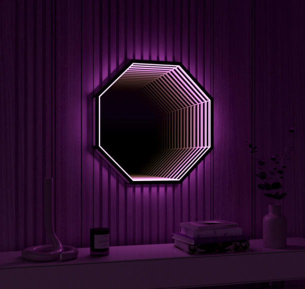 Wall Mounted Octagonal LED Mirror (图4)